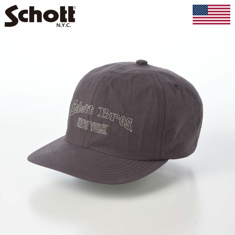 ショットのキャップ STITCH EMB 6P CAP（ステッチ エンブロイダリー 6P キャップ） SC122 チャコール