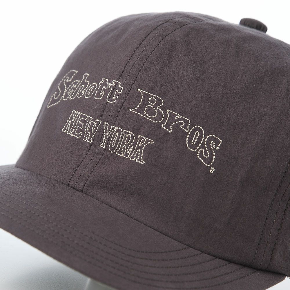 ショットのキャップ STITCH EMB 6P CAP（ステッチ エンブロイダリー 6P キャップ） SC122 チャコール