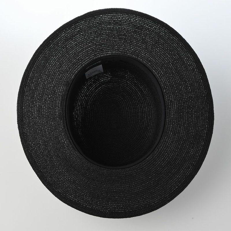 ショットのボーターハット RAFFIA BRAID BOATER HAT（ラフィア ブレード ボーターハット） SC126 ブラック