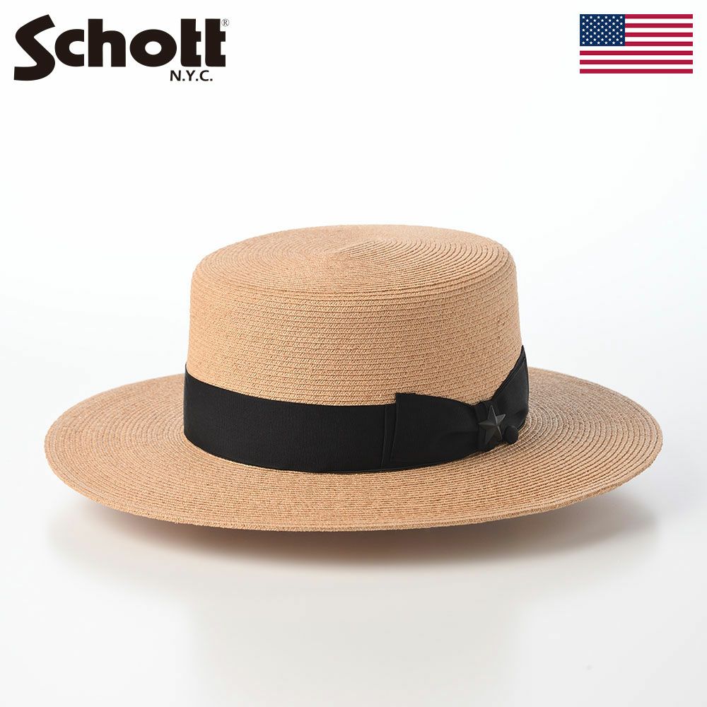 ショット ボーターハット RAFFIA BRAID BOATER HAT（ラフィア ブレード