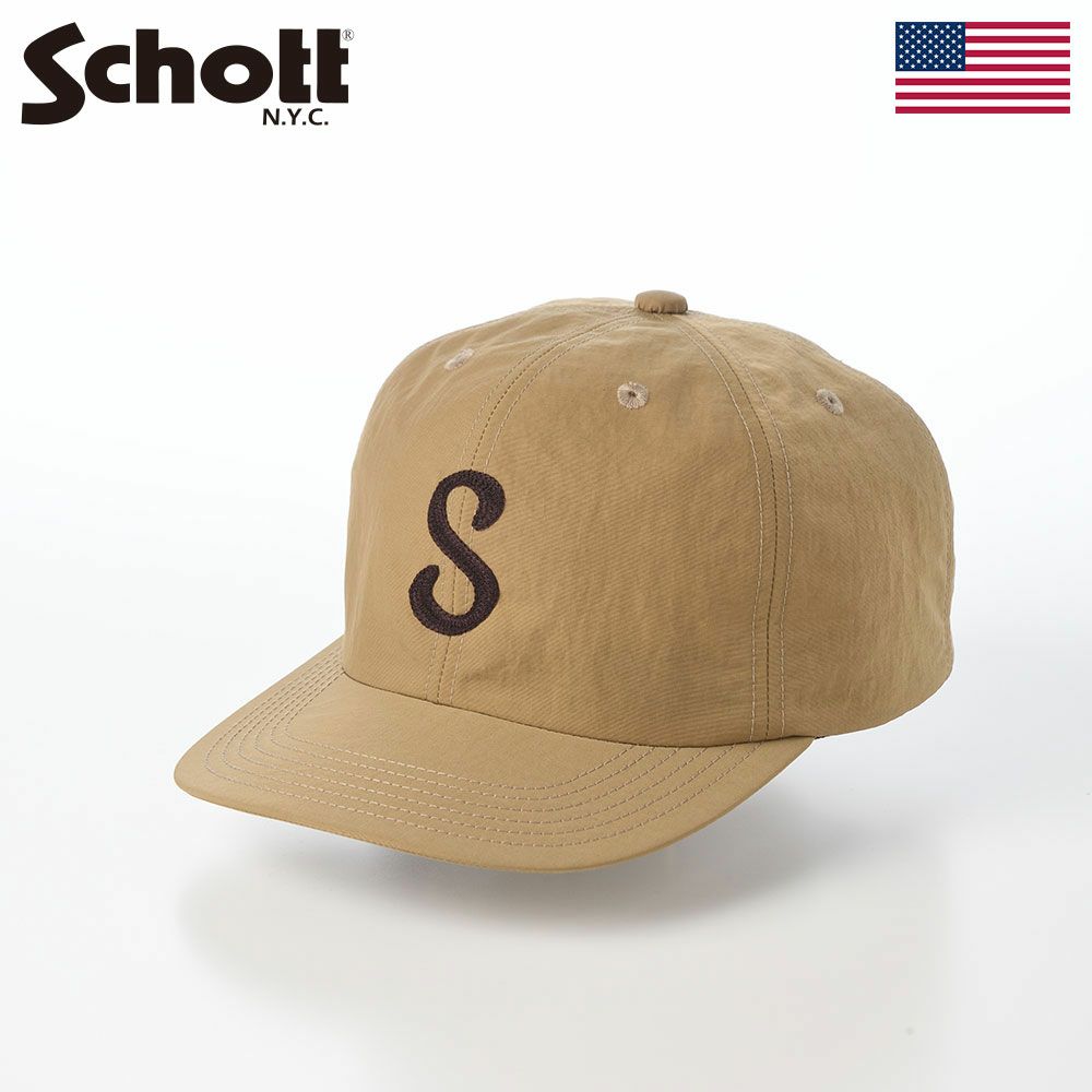 ショットのキャップ NYLON S 6P CAP（ナイロン S 6P キャップ） SC127 ベージュ