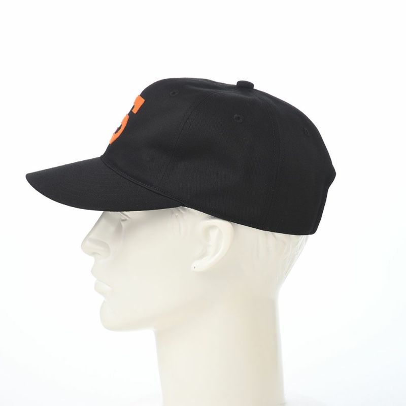 ショットのキャップ S FELT WAPPEN BASEBALL CAP（S フェルトワッペン ベースボールキャップ） SC131 ブラック