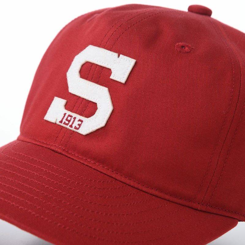 ショットのキャップ S FELT WAPPEN BASEBALL CAP（S フェルトワッペン ベースボールキャップ） SC131 レッド