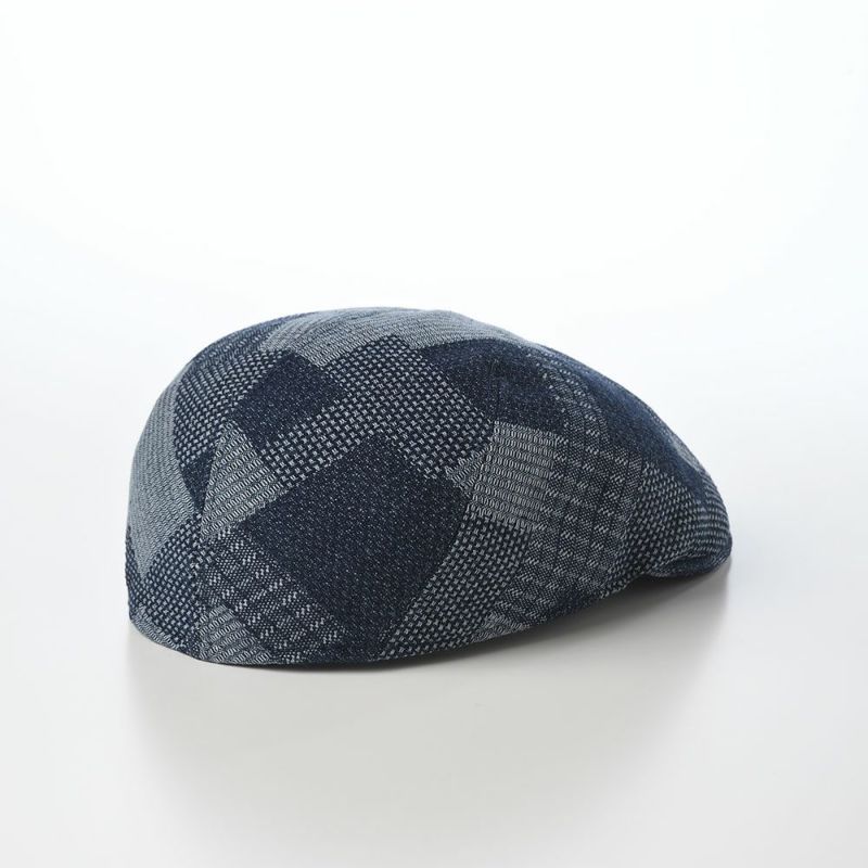 マローネのハンチング Patchwork Berretto（パッチワーク ベレット） CT837 ブルー