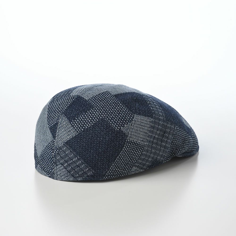 マローネのハンチング Patchwork Berretto（パッチワーク ベレット） CT837 ブルー