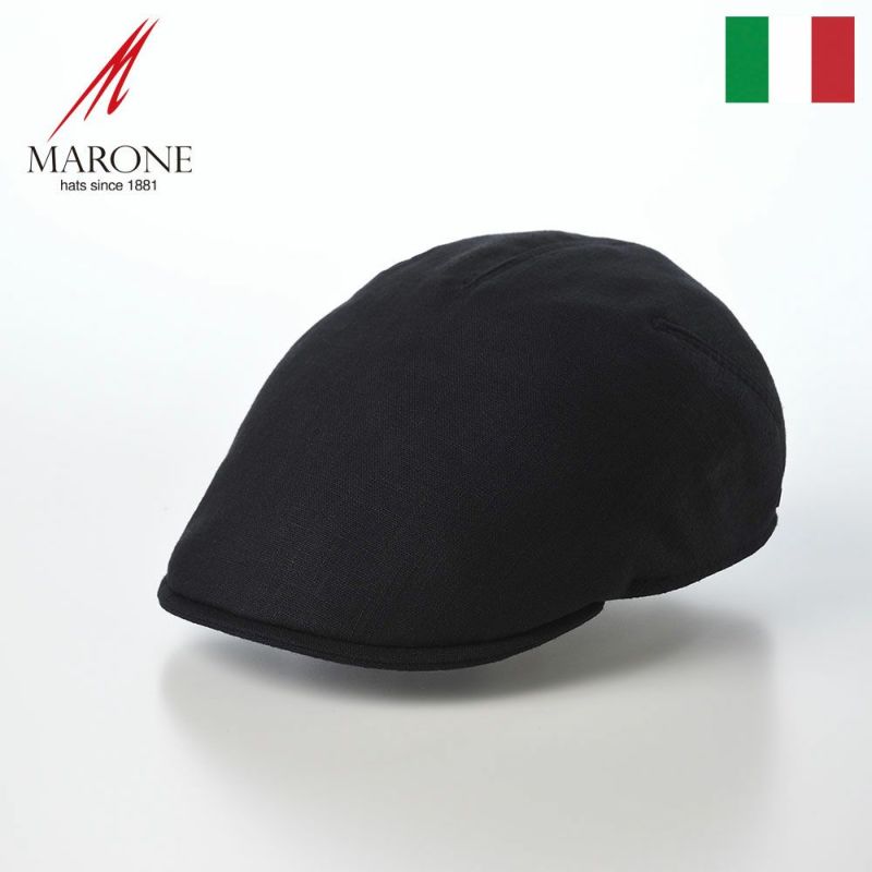 マローネのハンチング Semplice Linen Hunting（センプリチェ リネン ハンチング） CT847 ブラック