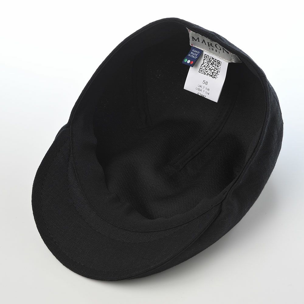 マローネのハンチング Semplice Linen Hunting（センプリチェ リネン ハンチング） CT847 ブラック
