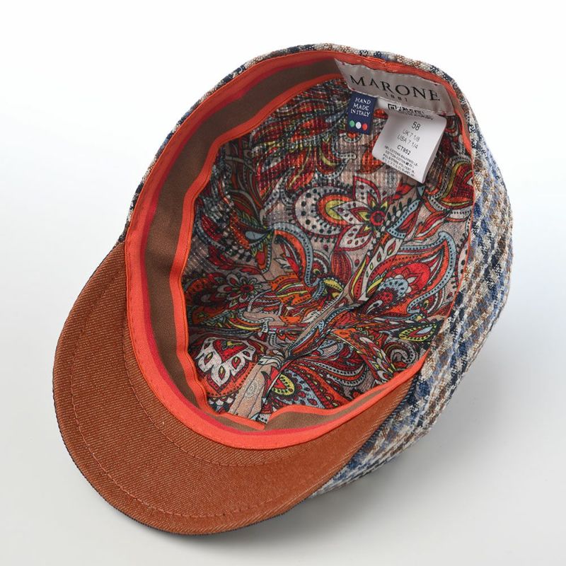 マローネのハンチング Detroit Scacchi（デトロイト ア スカッキ） CT852 ブルー