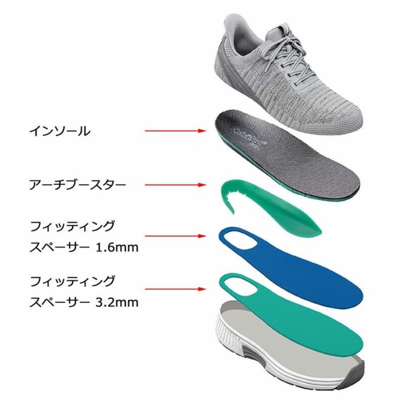 オーソフィートのスニーカー YARI Wide（ヤリ ワイド） OF20013 グレー