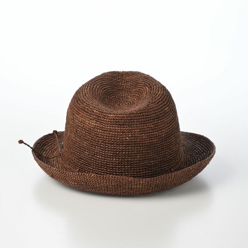 ステットソンのラフィアハット SINGLE CROCHET RAFFIA（シングルクロシェ ラフィア） SE804 ブラウン
