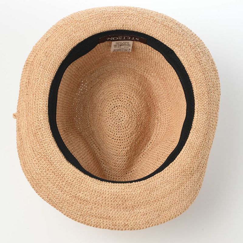 ステットソンのラフィアハット SINGLE CROCHET RAFFIA（シングルクロシェ ラフィア） SE804 ナチュラル