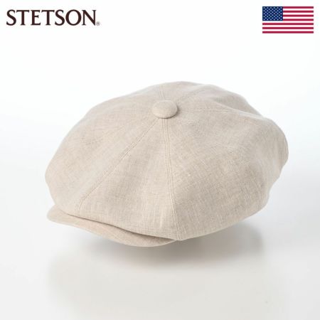 ステットソンのキャスケット LINEN CHAMBRAY CASKET（リネンシャンブレー キャスケット） SE808 ベージュ