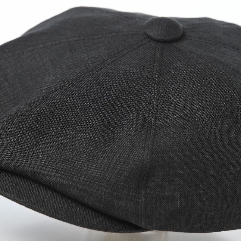 ステットソンのキャスケット LINEN CHAMBRAY CASKET（リネンシャンブレー キャスケット） SE808 ブラック