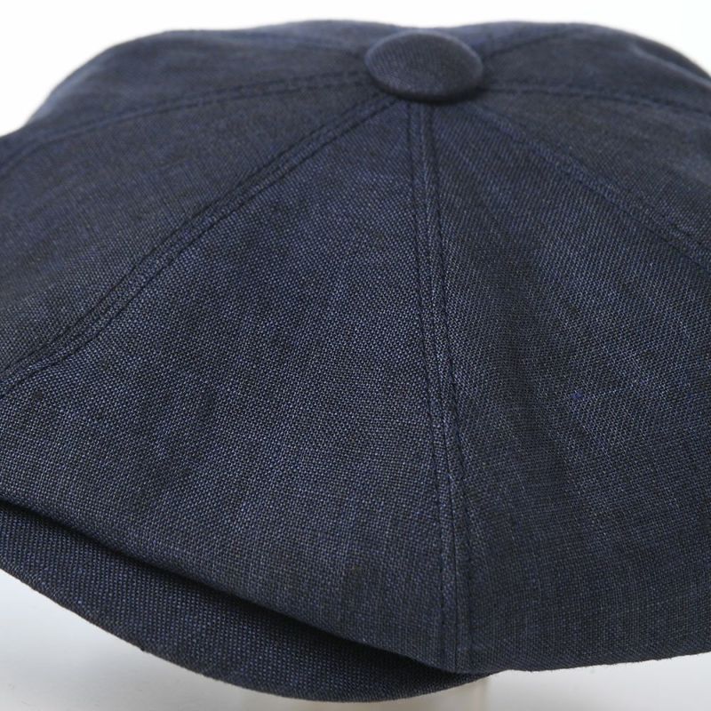 ステットソンのキャスケット LINEN CHAMBRAY CASKET（リネンシャンブレー キャスケット） SE808 ネイビー