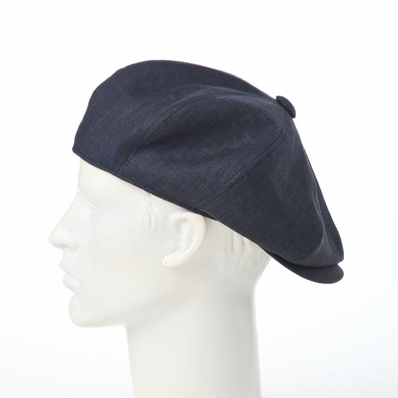 ステットソンのキャスケット LINEN CHAMBRAY CASKET（リネンシャンブレー キャスケット） SE808 ネイビー