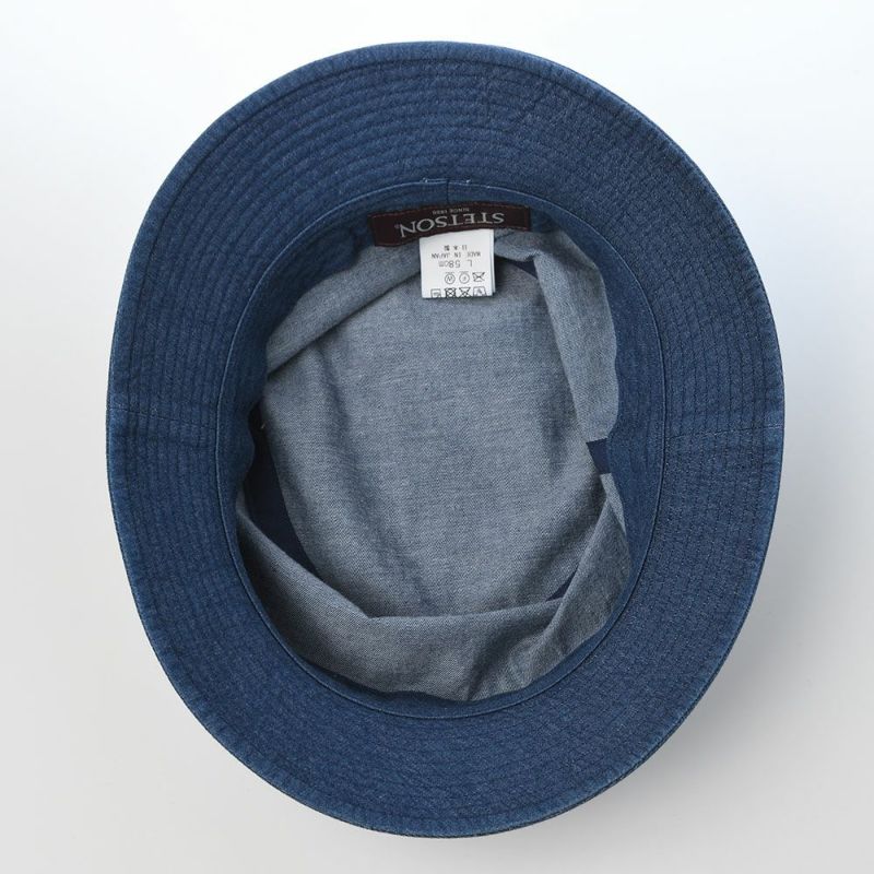 ステットソンの布帛ソフトハット COTTON LIGHT DENIM HAT（コットン ライトデニム ハット） SE811 ブルー