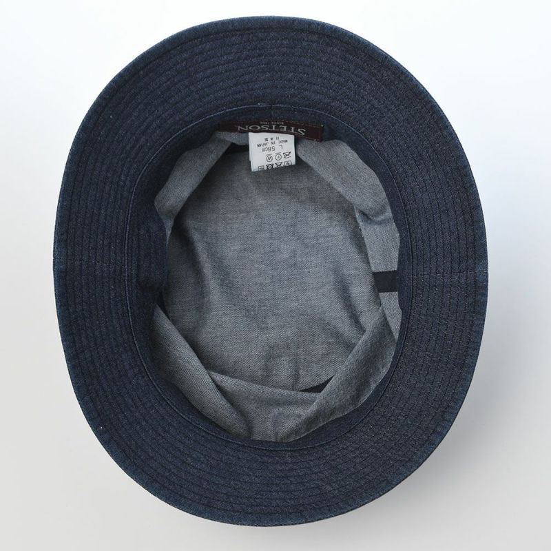 ステットソンの布帛ソフトハット COTTON LIGHT DENIM HAT（コットン ライトデニム ハット） SE811 ダークネイビー