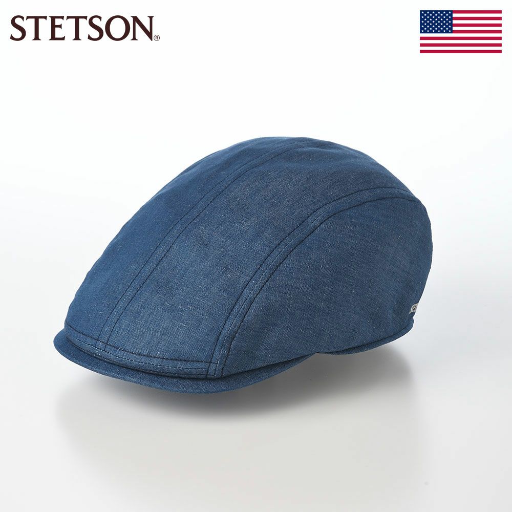 ステットソンのハンチング COTTON LINEN LIGHT DENIM HUNTING（コットン リネン ライトデニム ハンチング） SE812 ブルー