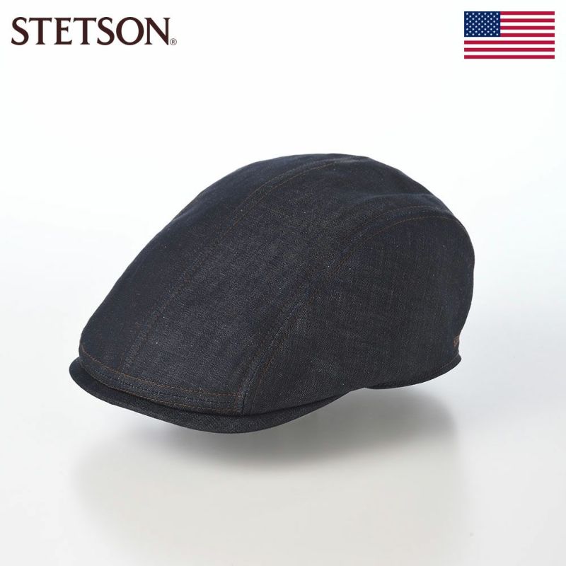 ステットソンのハンチング COTTON LINEN LIGHT DENIM HUNTING（コットン リネン ライトデニム ハンチング） SE812 ダークネイビー