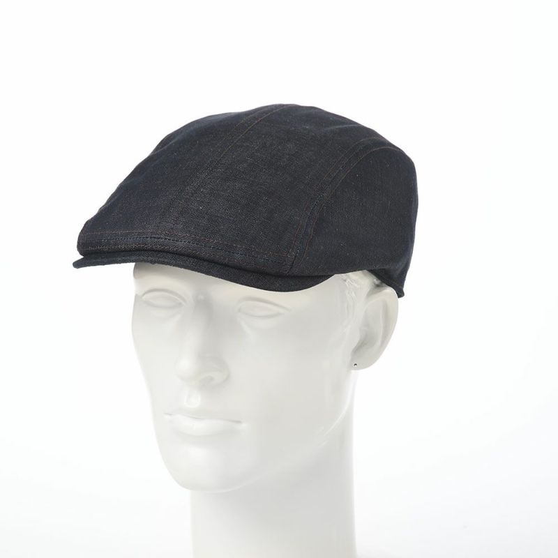 ステットソンのハンチング COTTON LINEN LIGHT DENIM HUNTING（コットン リネン ライトデニム ハンチング） SE812 ダークネイビー