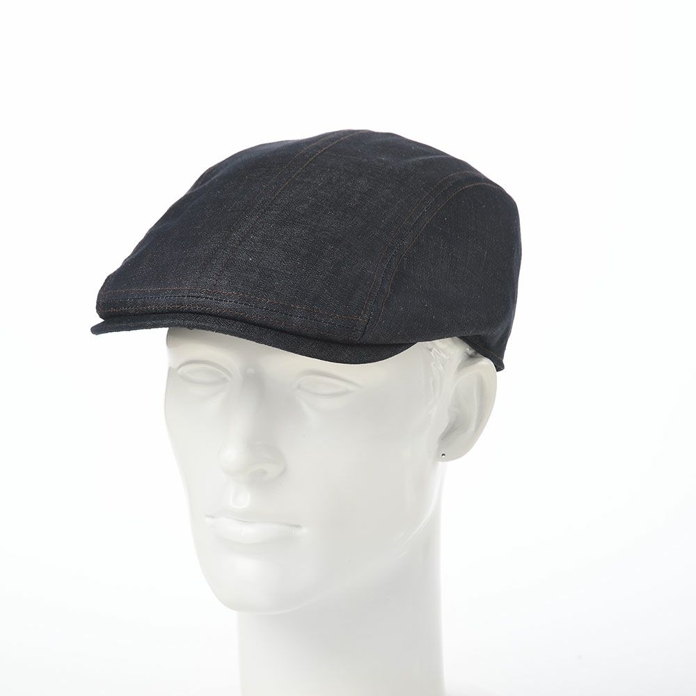 ステットソンのハンチング COTTON LINEN LIGHT DENIM HUNTING（コットン リネン ライトデニム ハンチング） SE812 ダークネイビー