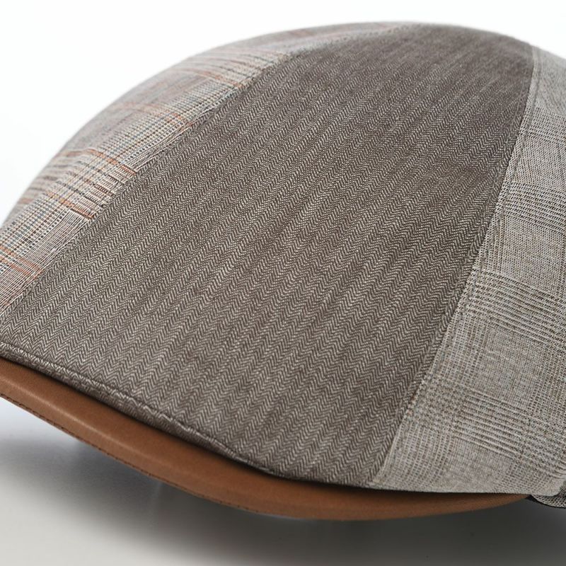 ステットソンのハンチング LINEN PATCHWORK HUNTING（リネンパッチワーク ハンチング） SE815 ブラウン