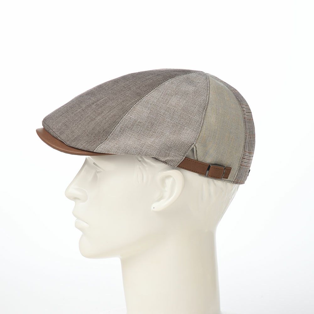 ステットソンのハンチング LINEN PATCHWORK HUNTING（リネンパッチワーク ハンチング） SE815 ブラウン