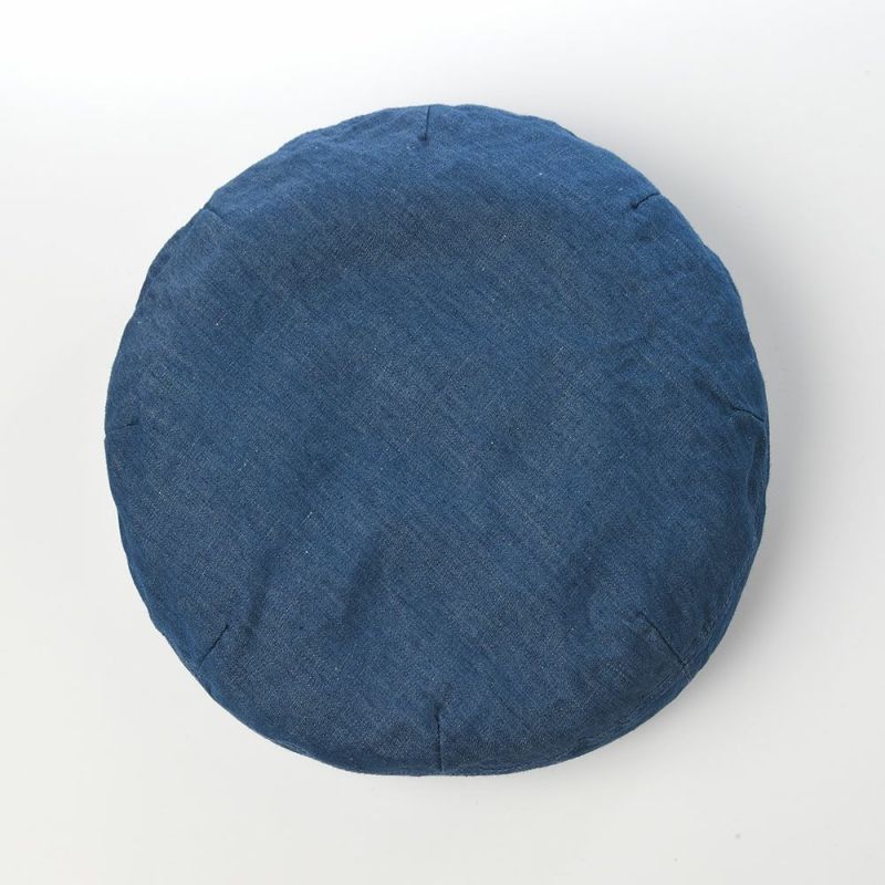 ステットソンのベレー帽 COTTON LINEN LIGHT DENIM BERET（コットン リネン ライトデニム ベレー） SE816 ブルー