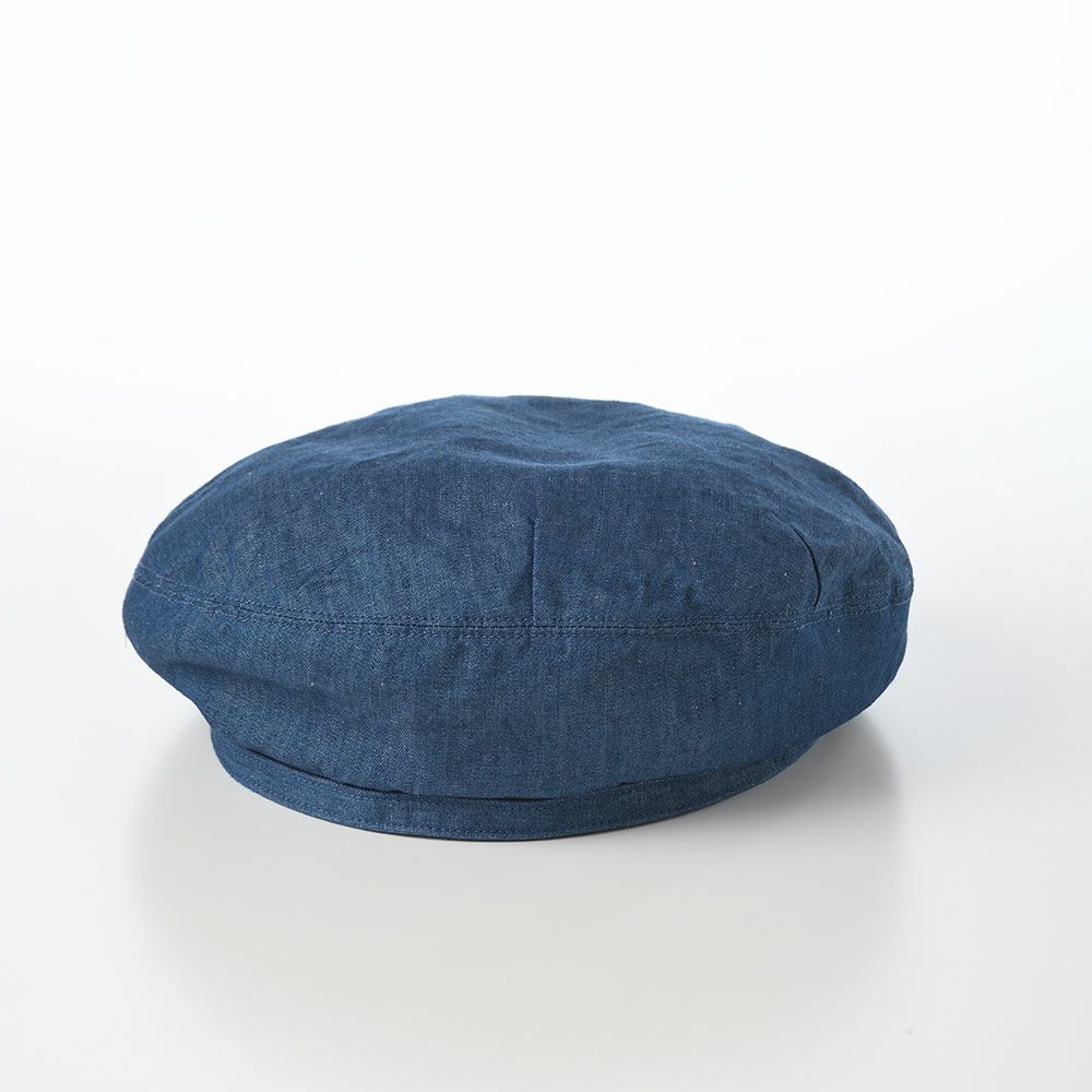 ステットソンのベレー帽 COTTON LINEN LIGHT DENIM BERET（コットン リネン ライトデニム ベレー） SE816 ブルー