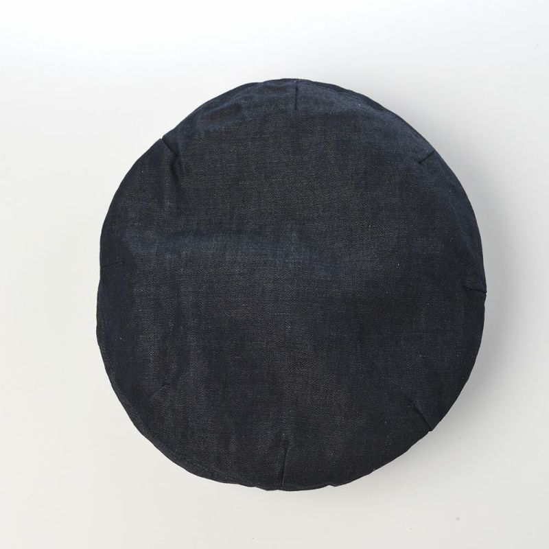 ステットソンのベレー帽 COTTON LINEN LIGHT DENIM BERET（コットン リネン ライトデニム ベレー） SE816 ダークネイビー