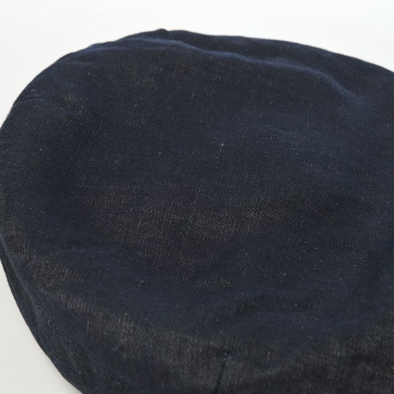 ステットソンのベレー帽 COTTON LINEN LIGHT DENIM BERET（コットン リネン ライトデニム ベレー） SE816 ダークネイビー