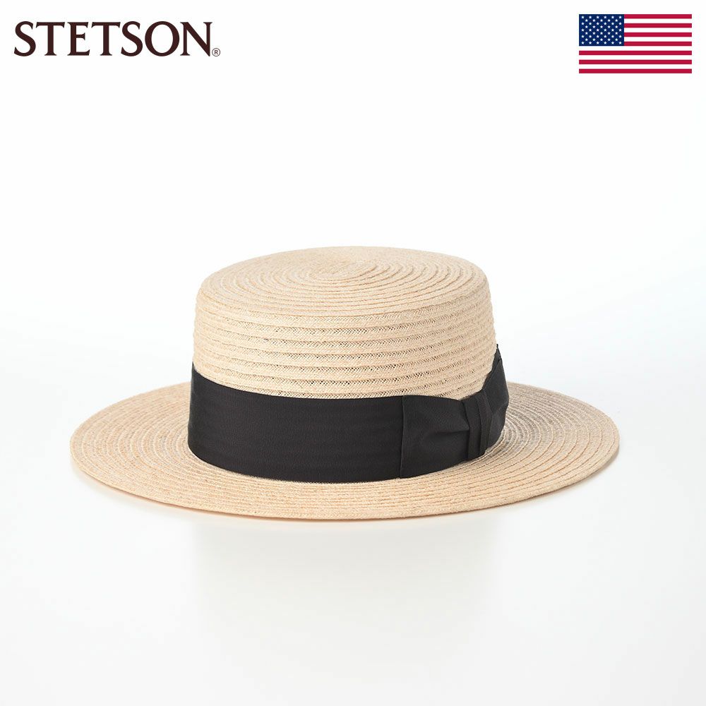 ステットソンのカンカン帽 LINEN BRAID KANKAN HAT（リネンブレード カンカンハット） SE821 エクリュ