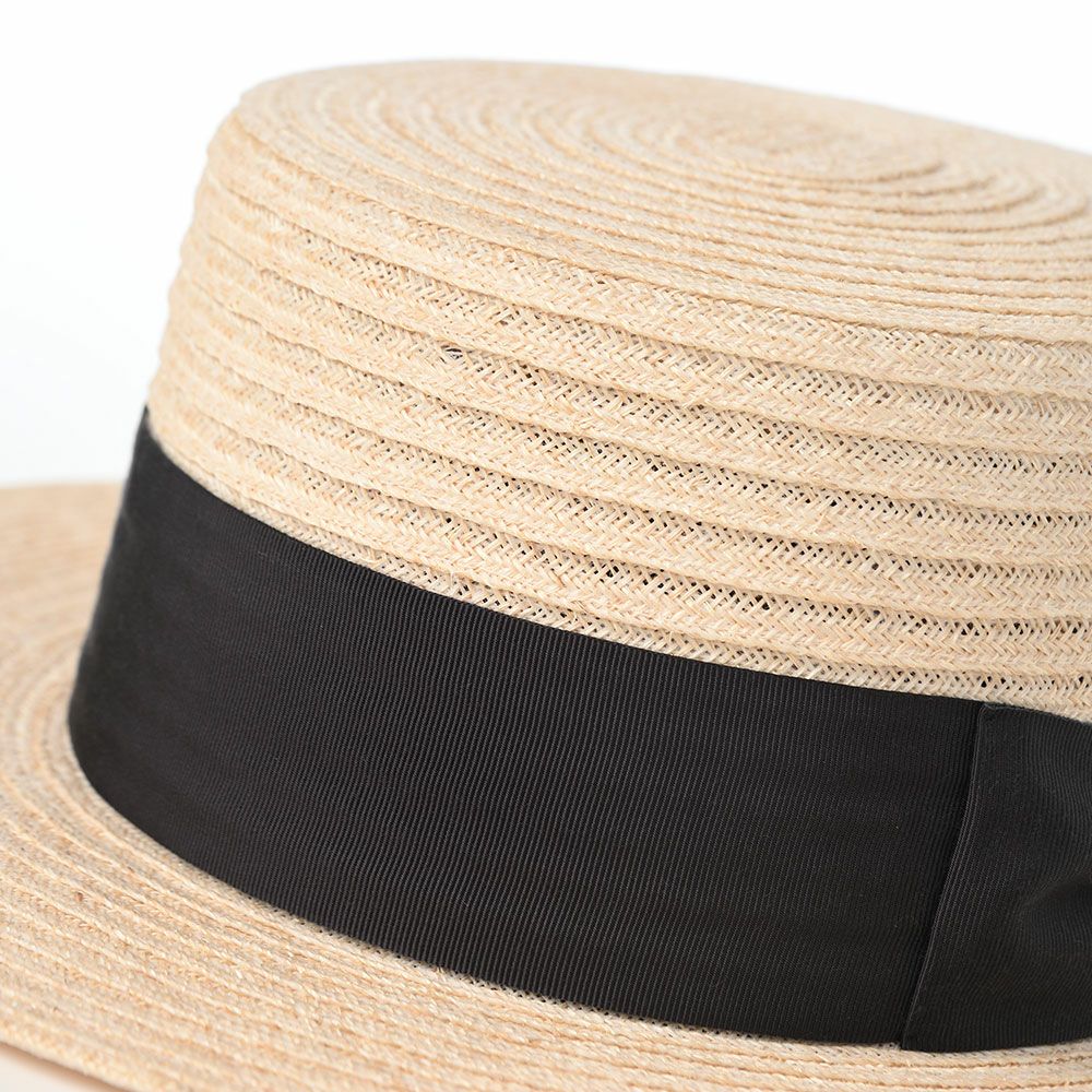 ステットソンのカンカン帽 LINEN BRAID KANKAN HAT（リネンブレード カンカンハット） SE821 エクリュ