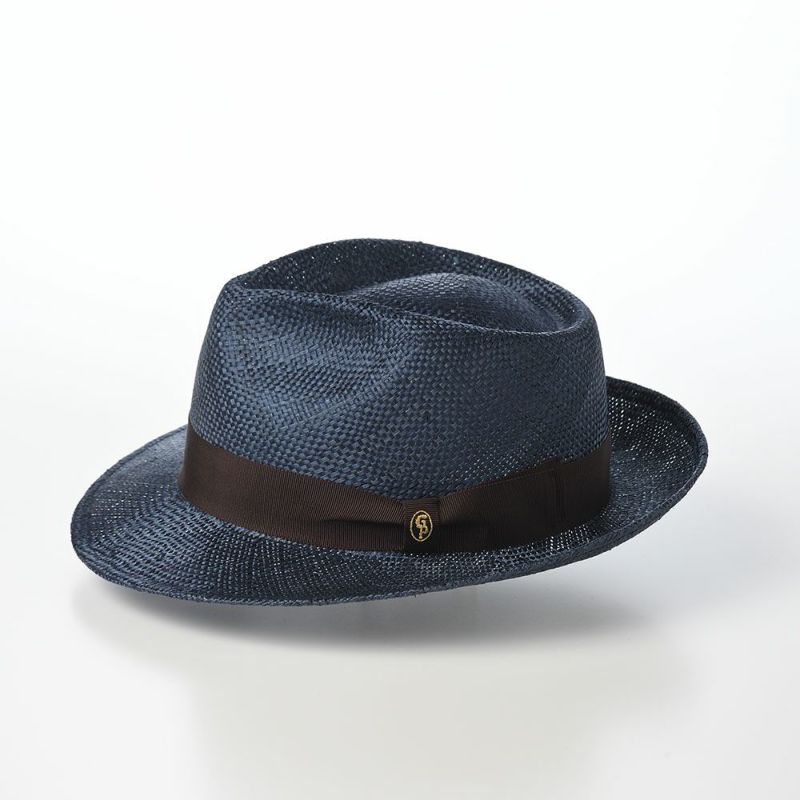 ガリュープラネットのストローハット Classic Kenma Hat（クラシック ケンマ ハット）777 ネイビーブラウン