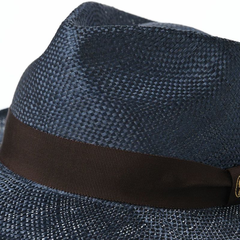 ガリュープラネットのストローハット Classic Kenma Hat（クラシック ケンマ ハット）777 ネイビーブラウン