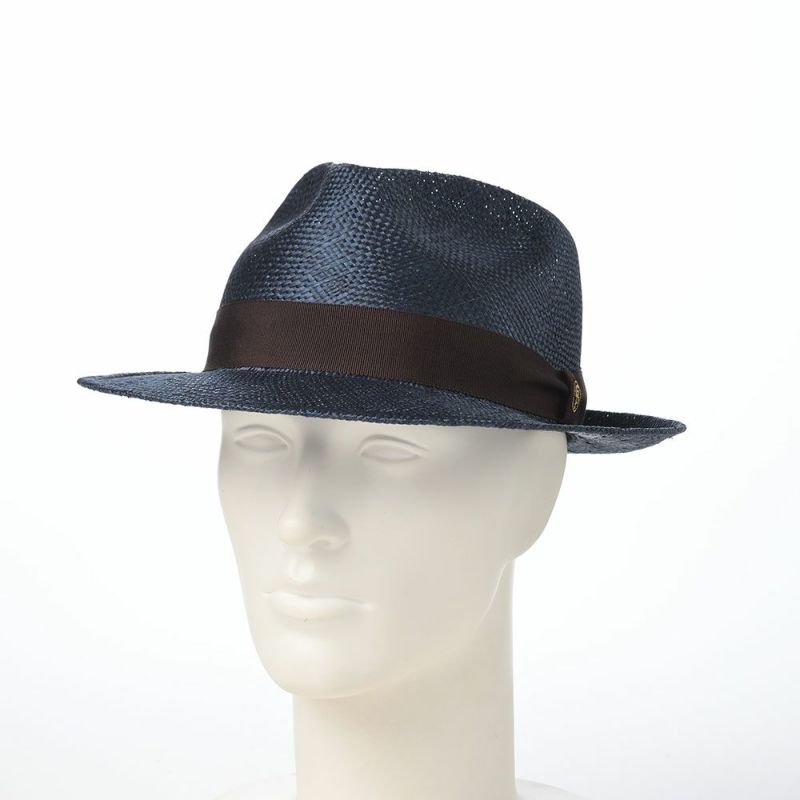 ガリュープラネットのストローハット Classic Kenma Hat（クラシック ケンマ ハット）777 ネイビーブラウン