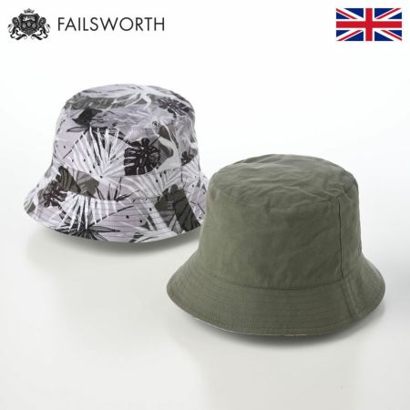 フェイルスワースのバケットハット Cotton Reversible（コットンリバーシブル） オリーブ