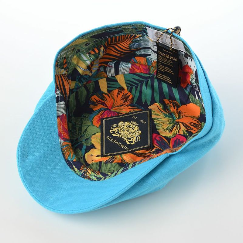 フェイルスワースのハンチング Irish Linen Hudson（アイリッシュ リネン ハドソン） アクア