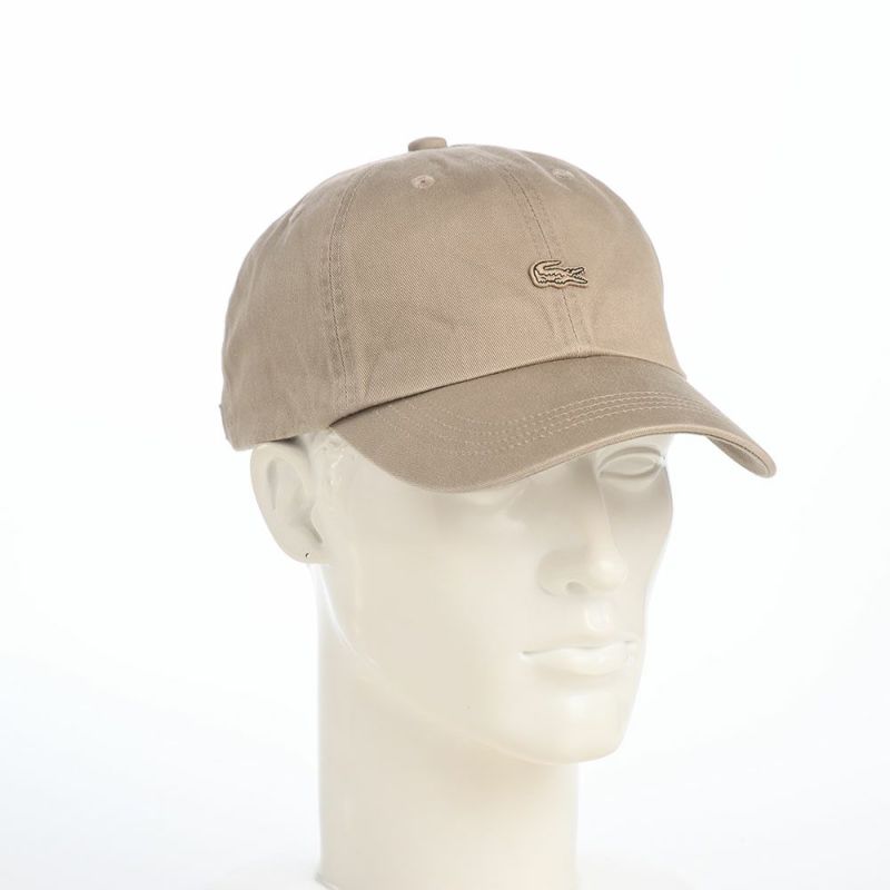 ラコステのキャップ BIOWASH CAP（バイオウォッシュ キャップ） L1357 ベージュ
