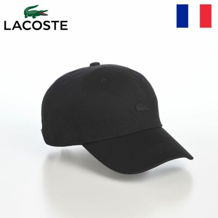 ラコステのキャップ BIOWASH CAP（バイオウォッシュ キャップ） L1357 ブラック