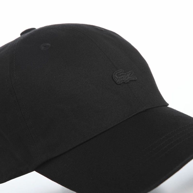 ラコステのキャップ BIOWASH CAP（バイオウォッシュ キャップ） L1357 ブラック