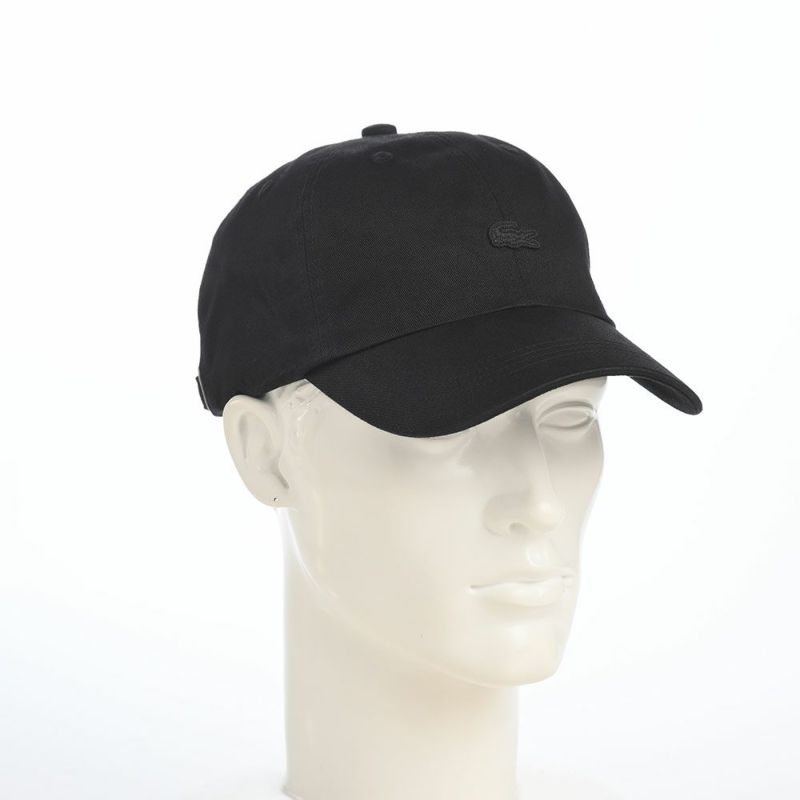 ラコステのキャップ BIOWASH CAP（バイオウォッシュ キャップ） L1357 ブラック