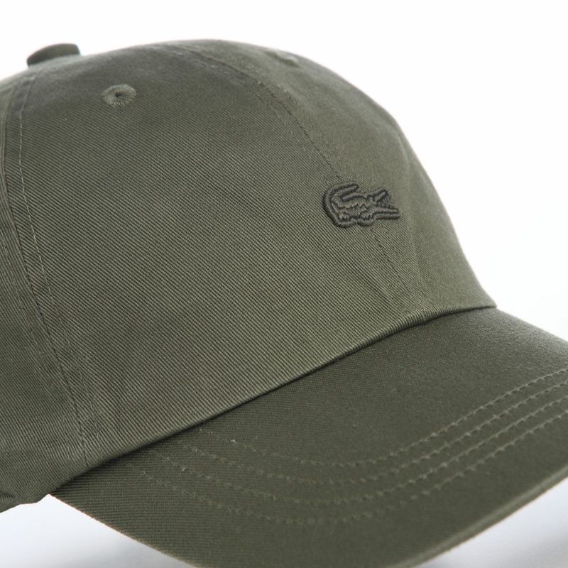 ラコステのキャップ BIOWASH CAP（バイオウォッシュ キャップ） L1357 カーキ