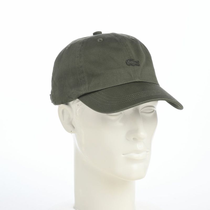 ラコステのキャップ BIOWASH CAP（バイオウォッシュ キャップ） L1357 カーキ