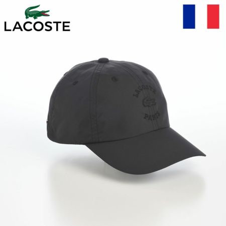ラコステのキャップ EMB WAPPEN CAP（エンブロイダリー ワッペン キャップ） L1359 ブラック