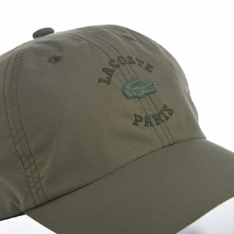 ラコステのキャップ EMB WAPPEN CAP（エンブロイダリー ワッペン キャップ） L1359 カーキ