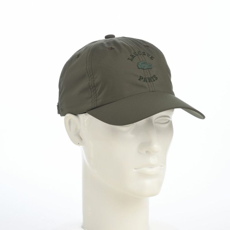 ラコステのキャップ EMB WAPPEN CAP（エンブロイダリー ワッペン キャップ） L1359 カーキ