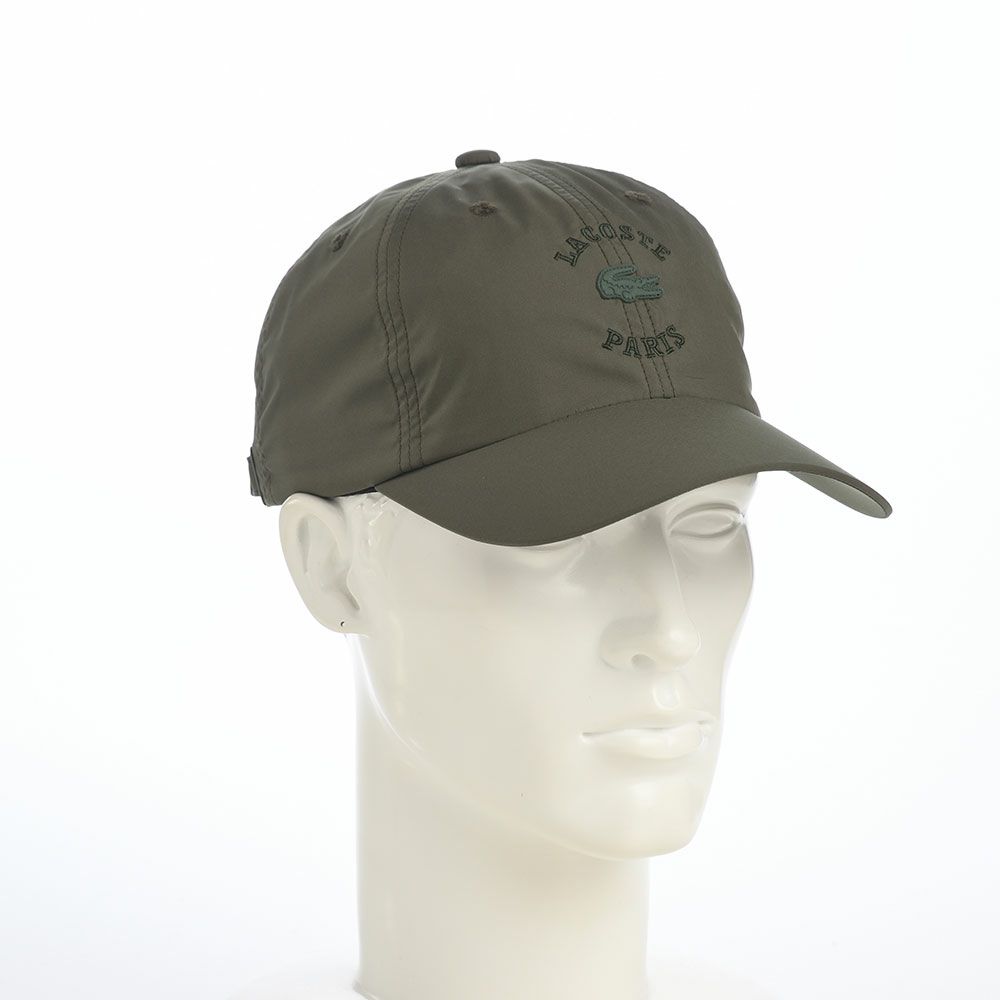 ラコステのキャップ EMB WAPPEN CAP（エンブロイダリー ワッペン キャップ） L1359 カーキ
