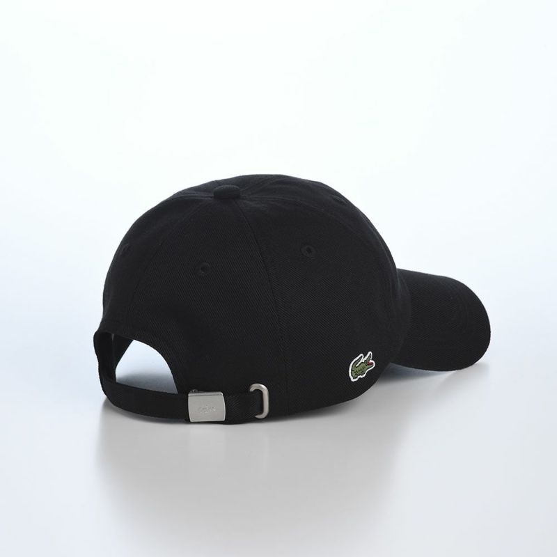 ラコステのキャップ COTTON TWILL L CAP（コットンツイル L キャップ） L1366 ブラック