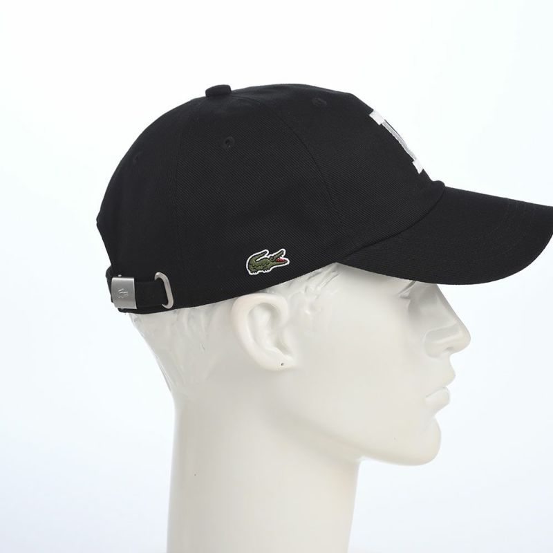 ラコステのキャップ COTTON TWILL L CAP（コットンツイル L キャップ） L1366 ブラック